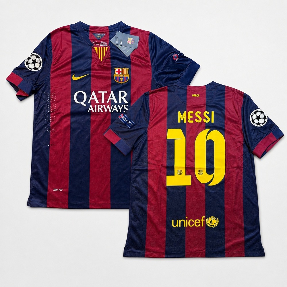 Nike FC Barcelona Messi 10 Jersey 2014-15 Home Blue Red NWT Size XL